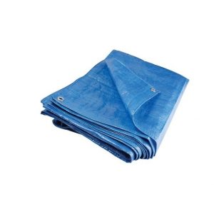 Тент тарпаулин строительный 150 гр/м2, размер 8x10м с люверсами